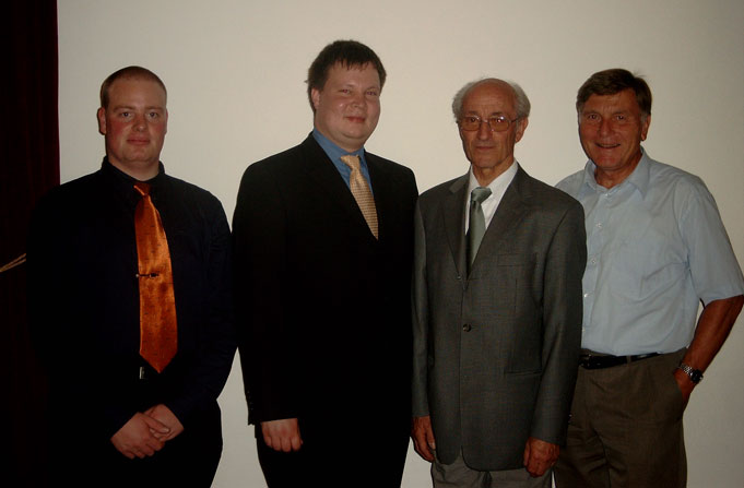 Der neue Vorstand: Martin Walter, Hartmut Krüger, Albert Bernhard, Peter Wangemann (v.l.n.r.)